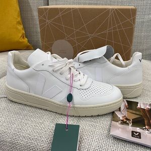 Veja V-10 White Leather Sneaker (BRAND NEW)